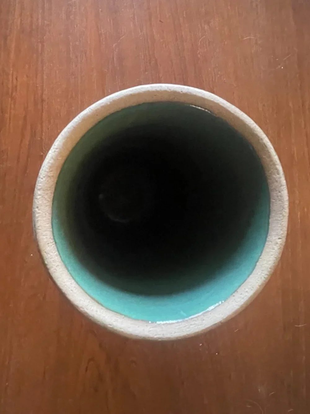 Art Nouveau Red Wing Pottery Stoneware Crane  Brushware Vase